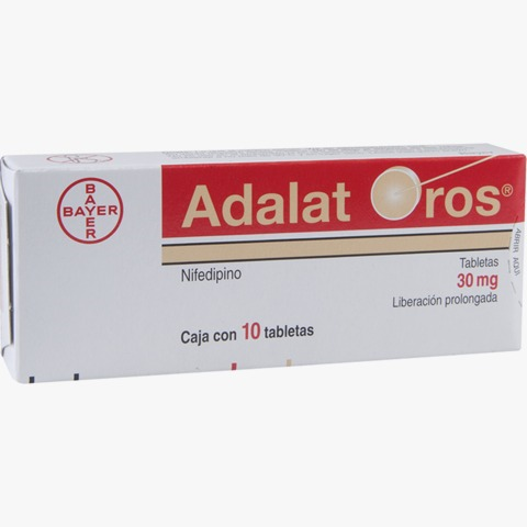 Adalat Oros 30 mg X 10 tabletas