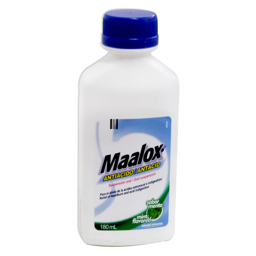 Maalox Plus Suspension Menta 180 ml