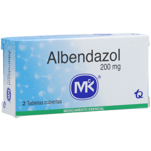 Albendazol MK 200 mg X 5 tabletas