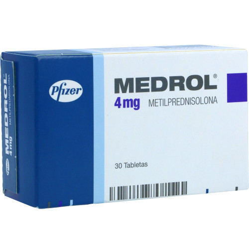 Medrol 4 mg X 30 tabletas
