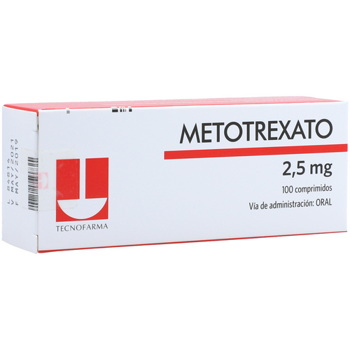 Metotrexato 2.50 mg X 100 tabletas