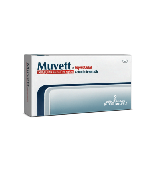 Muvett 50 mg 5 ml X 2 ampolletas