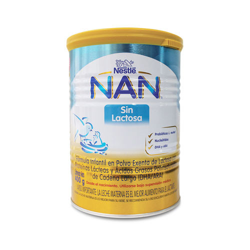 Nan S/lactosa Polvo 400 Gr