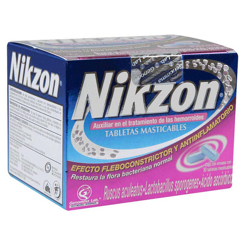 Nikzon x 90 tabletas masticables