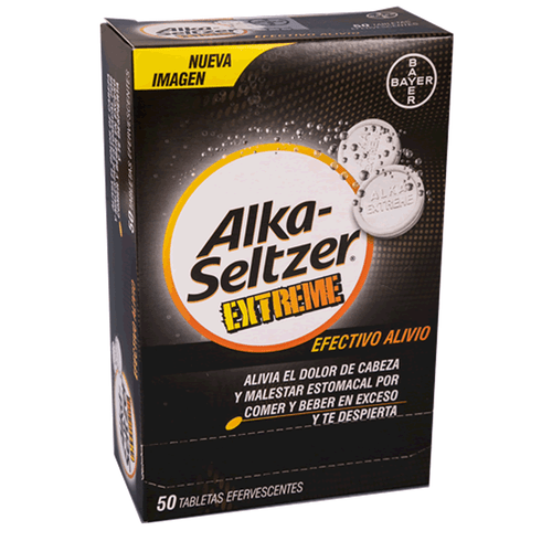 Alka Seltzer Extreme X 50 tabletas