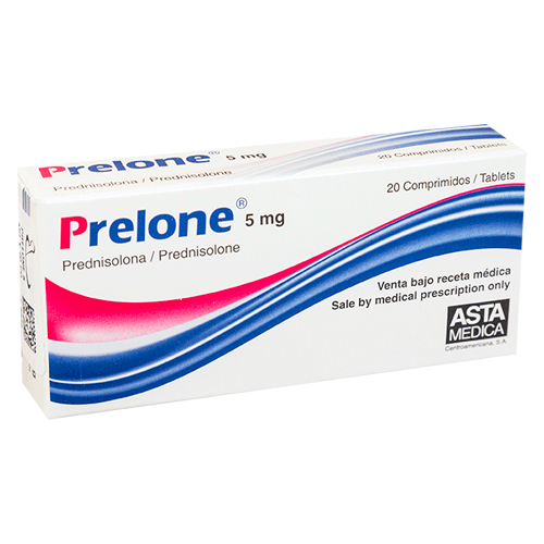 Prelone 5 mg X 20 tabletas