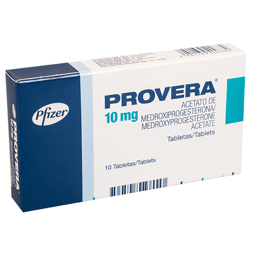 Provera 10 mg X 10 tabletas