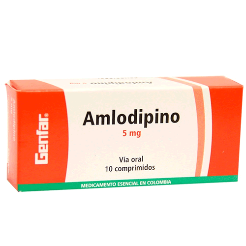 Amlodipino GF 5 Mg X 10 tabletas