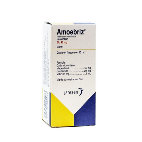 Amoebriz 20 mg Infantil Suspension Platano x 10 ml