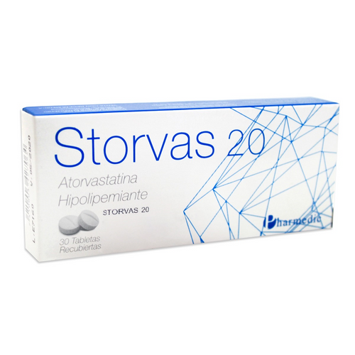Storvas 20 Mg X 30 tabletas