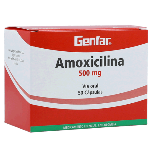 Amoxicilina GF 500 Mg X 50 capsulas
