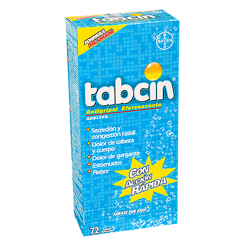 Tabcin Formula mejorada x 72 tabletas