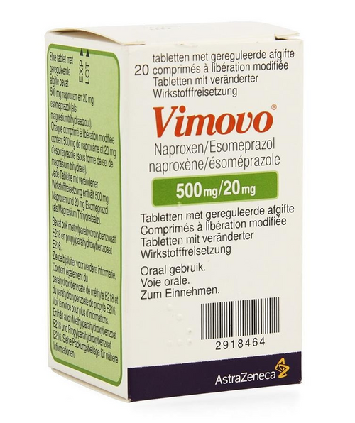 Vimovo 500 Mg X 20 tabletas