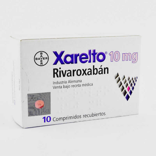 Xarelto 10 mg X 10 tabletas