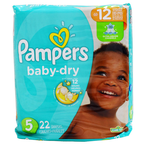 Pañal Pampers Baby Dry S5 Convenience x 22