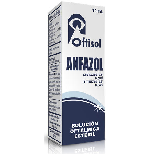 Anfazol 0.05%/0.04% Solucion Oftalmica X 10Ml