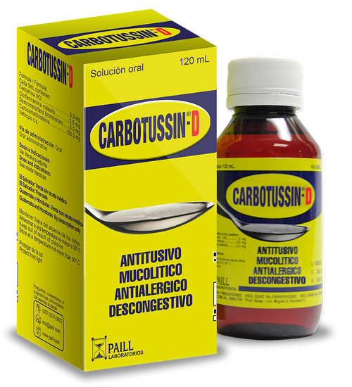 Carbotussin-D Solucion Oral Frasco X 120Ml