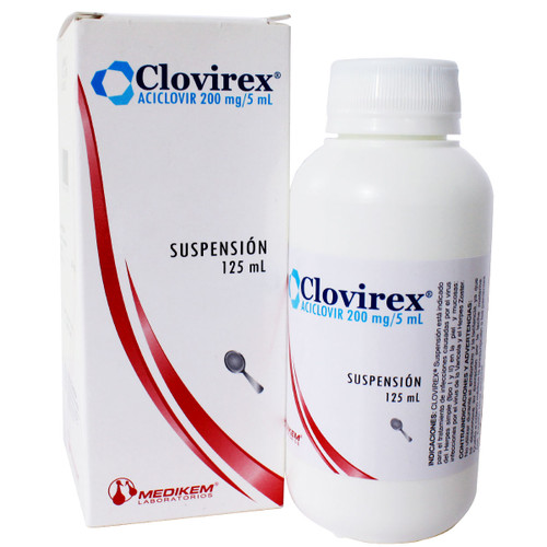 Clovirex 200 Mg/5Ml Suspension Frasco X 125Ml