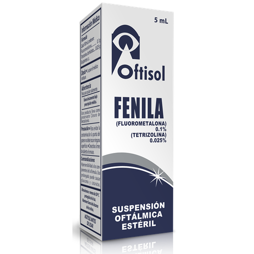 Fenila 0.1%/0.025% Suspension Oftalmicas X 5Ml