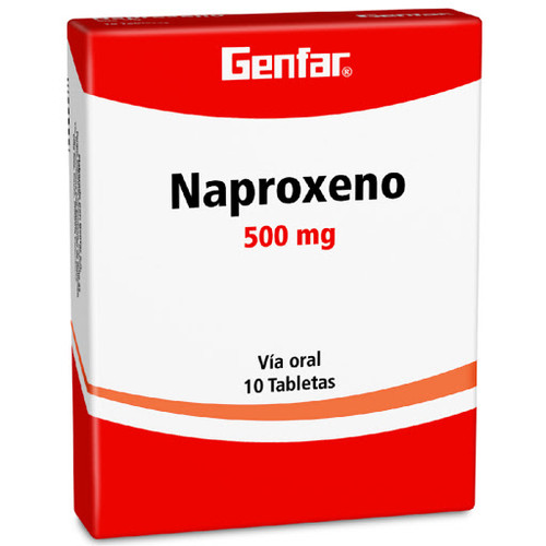 Naproxeno Genfar 500Mg X 10 Tabletas