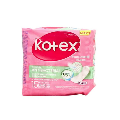 Protector Diario Kotex Antibacterial X 15 Unidades