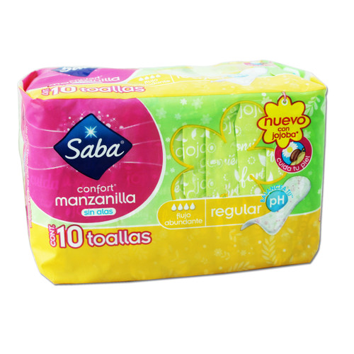 Saba Confort Regular Sin Alas X10
