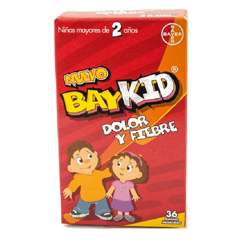 Baykid Dolor-fiebre X 36 tabletas masticables