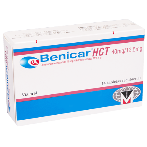 Benicar HCT 20 mg/ 12.5 mg X 14 tabletas