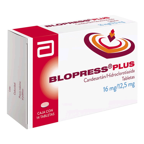 Blopress Plus 16mg/ 12.5 mg X 14 tabletas