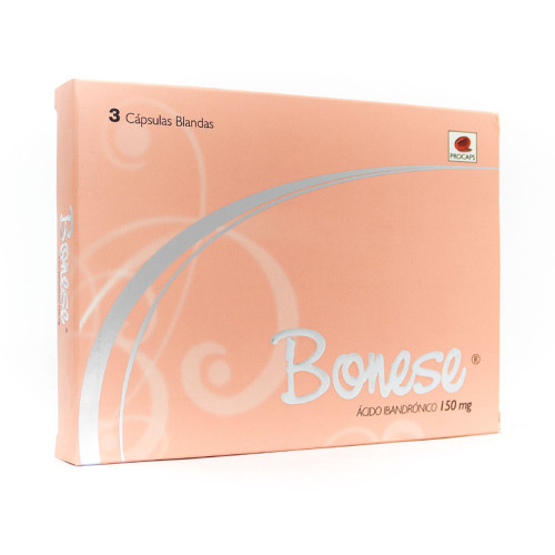 Bonese 150 mg X 3 capsulas