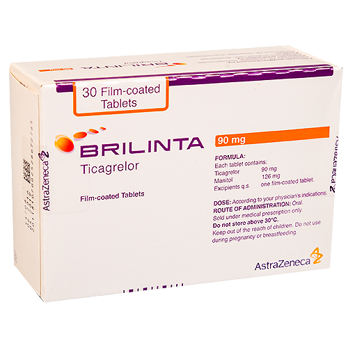 Brilinta 90 mg X 30 comprimidos