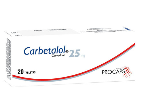 Carbetalol 5 mg X 20 tabletras