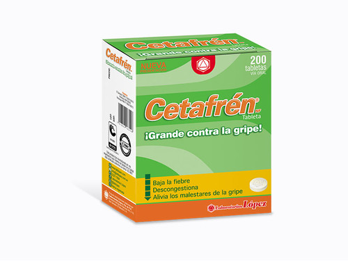Cetafren x 200 Tabletas