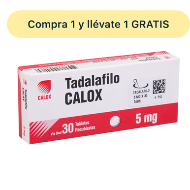 Tadalafilo Calox 5MG x 30 Tabletas