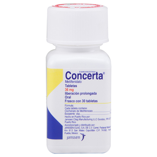Concerta 36 mg X 30 tabletas