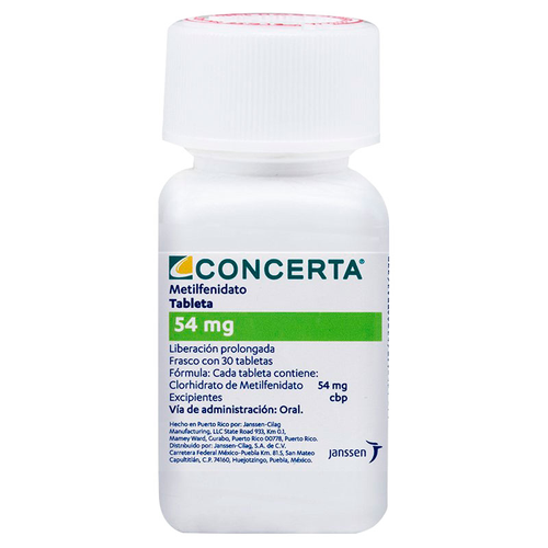 Concerta 54 mg X 30 tablatas