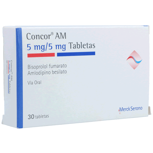 Concor Am Tabl 5mg / 5 mg X 30 tabletas