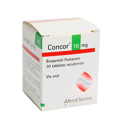 Concor 10 mg X 30 tabletas