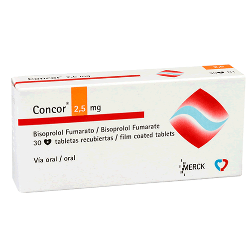 Concor 2.50 mg X 30 tabletas