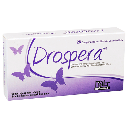 Drospera 3 mg / 0.02 mg X 28 comprimidos