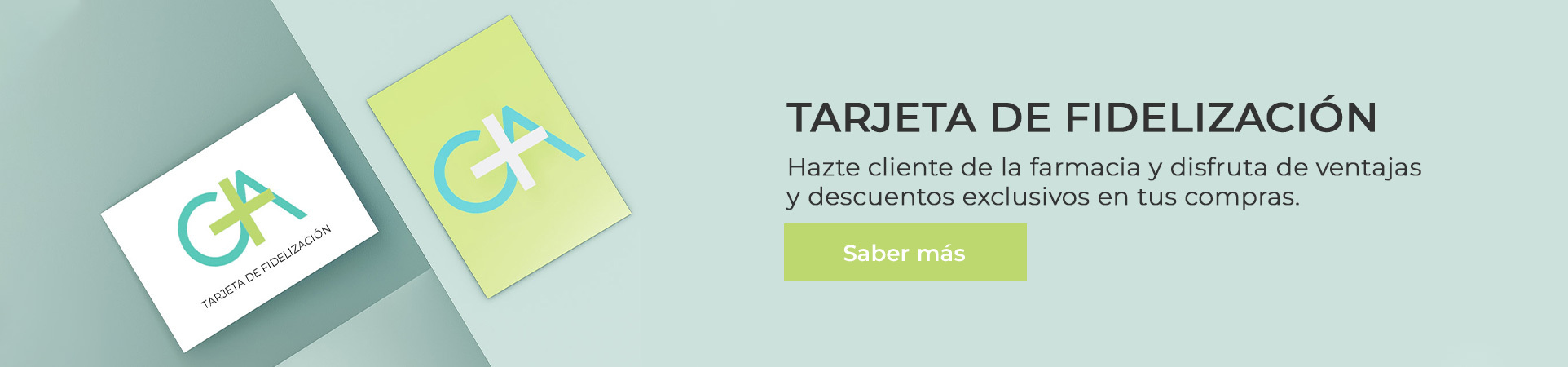 Slide tarjeta de fidelización farmacia GA, en Chamberí, Madrid