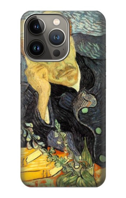 W0212 Van Gogh Portrait of Dr. Gachet Hard Case and Leather Flip Case For iPhone 13 Pro