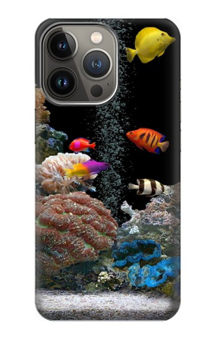 W0226 Aquarium Hard Case and Leather Flip Case For iPhone 13 Pro