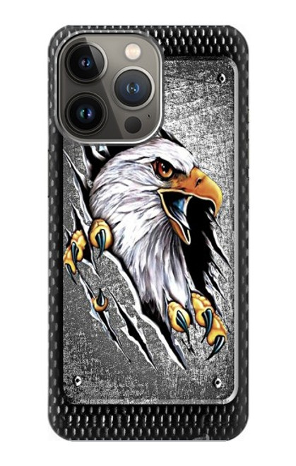 W0855 Eagle Metal Hard Case and Leather Flip Case For iPhone 13 Pro