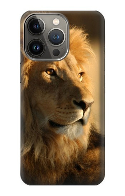 W1046 Lion King of Forest Hard Case and Leather Flip Case For iPhone 13 Pro