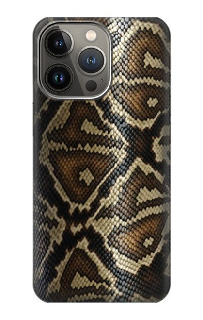 W2712 Anaconda Amazon Snake Skin Graphic Printed Hard Case and Leather Flip Case For iPhone 13 Pro