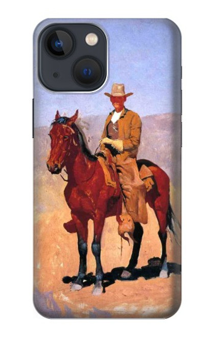 W0772 Cowboy Western Hard Case and Leather Flip Case For iPhone 13 mini
