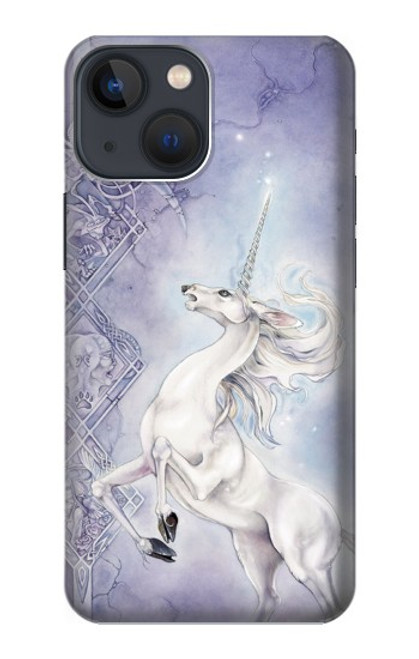W1134 White Horse Unicorn Hard Case and Leather Flip Case For iPhone 13 mini