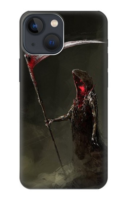 W1319 Grim Reaper Death Scythe Hard Case and Leather Flip Case For iPhone 13 mini