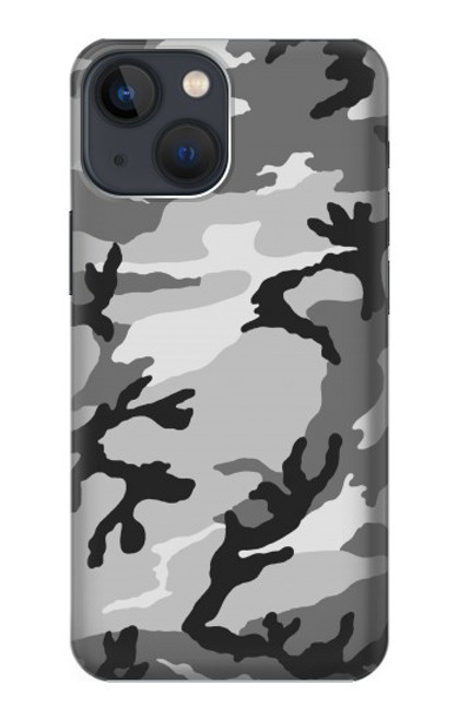 W1721 Snow Camouflage Graphic Printed Hard Case and Leather Flip Case For iPhone 13 mini